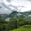 Clouds rising from the mountains of La Unión
